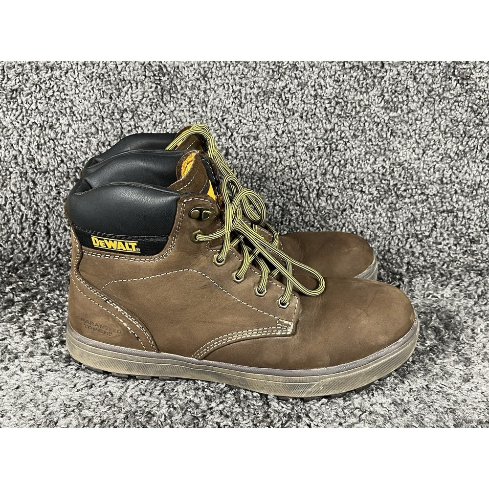 DEWALT Work Boots Brown ASTM F2413-18 EH Industrial Steel Toe Mens  SIZE 11M